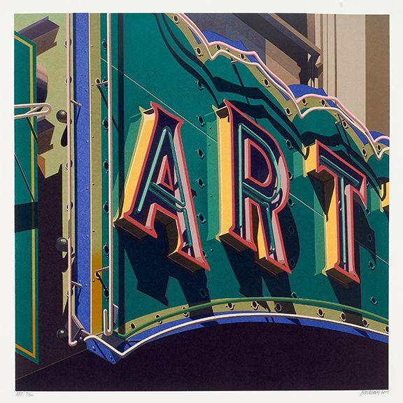 Robert Cottingham - Art, from American Signs