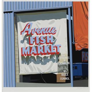Robert Cottingham - Avenue Fish Market