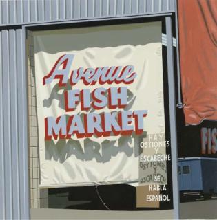 Robert Cottingham - Avenue Fish Market