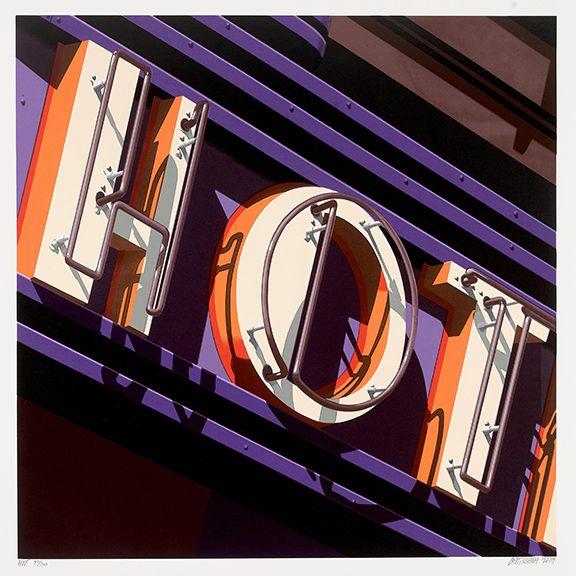 Robert Cottingham - Hot, from American Signs