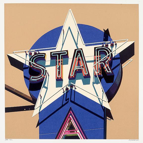 Robert Cottingham - Star, from American Signs