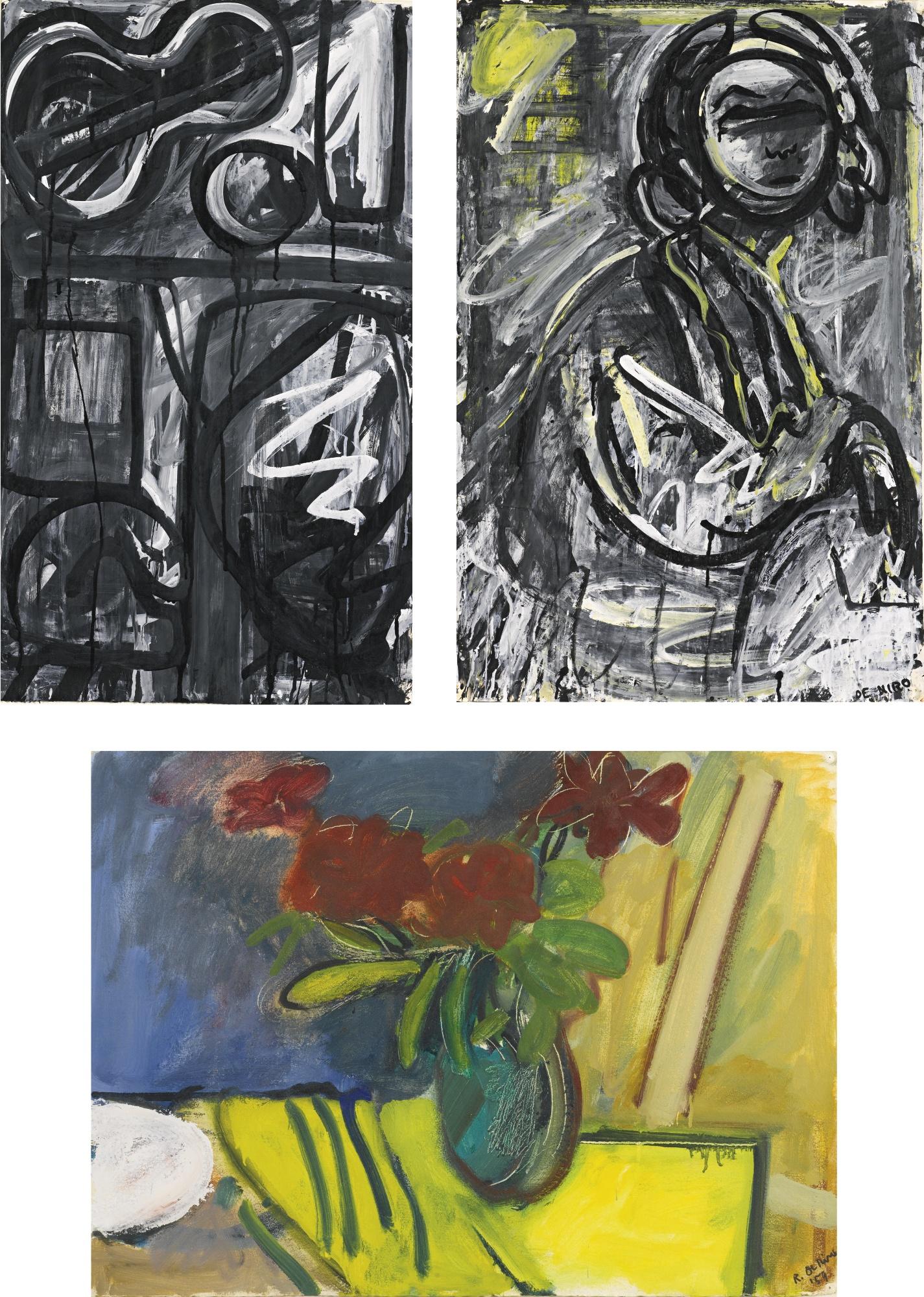 Robert De Niro - Lola Montez With Cigarette; Still Life With Dog; Still Life; Still Life:  Four Works On Paper