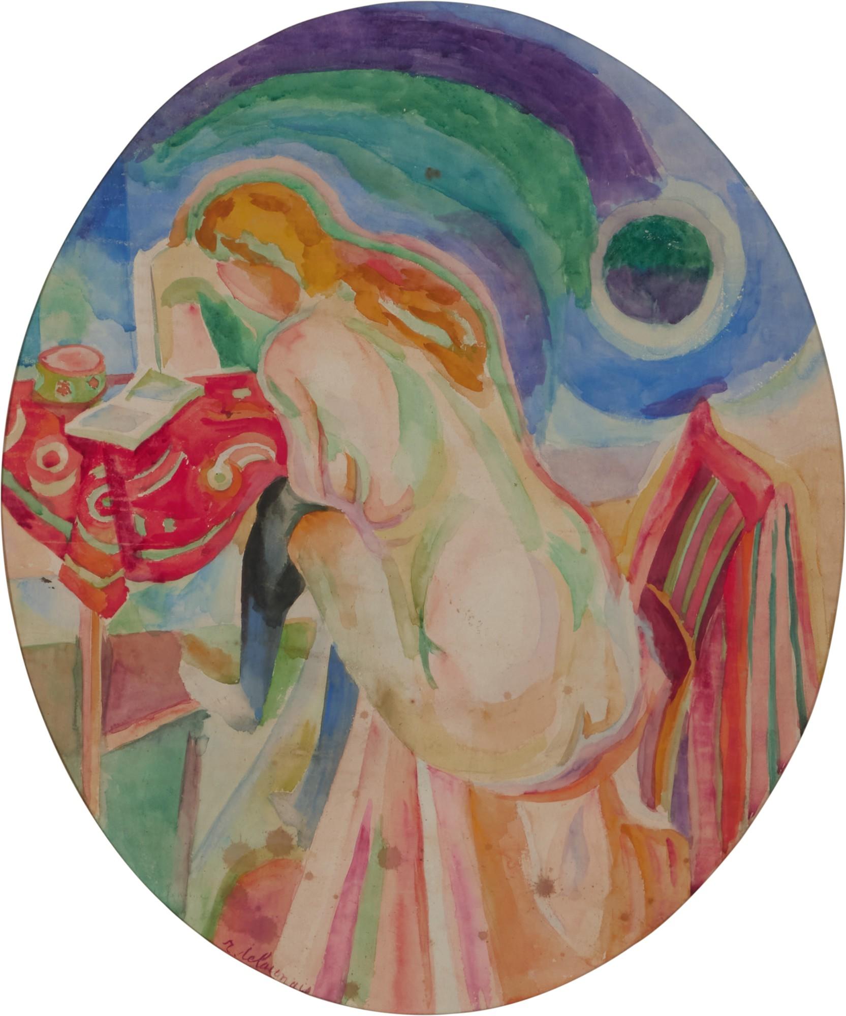 Robert Delaunay - Jeune Fille Nue Lisant