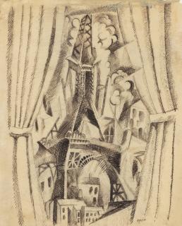 Robert Delaunay - La tour aux rideaux