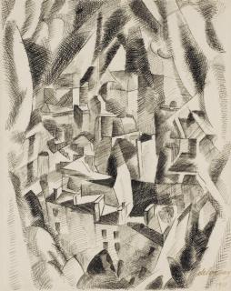 Robert Delaunay - La ville de Paris (study for La Tour Eiffel)