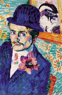 Robert Delaunay - L\'homme à la tulipe (Portrait de Jean Metzinger)