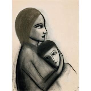 Robert Dickerson - Australian Mother And Child