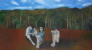 Robert Dickerson - Swimmers at the River, 2000