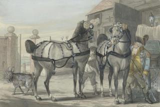 Robert Dighton, Sen. - A coachman and his team