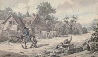 Robert Dighton - A Traveller On A Country Lane