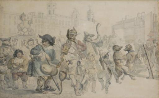 Robert Dighton - Charing Cross in the olden times