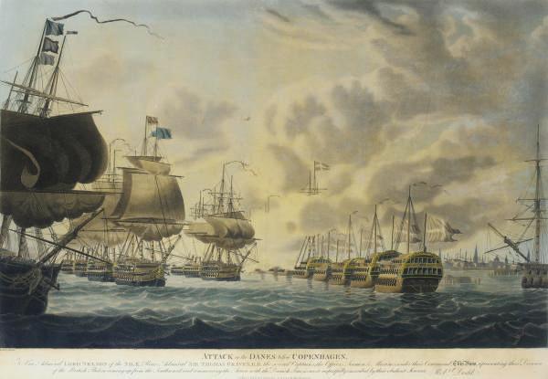 Robert Dodd - Attack on the Danes before Copenhagen; and The Battle of Copenhagen