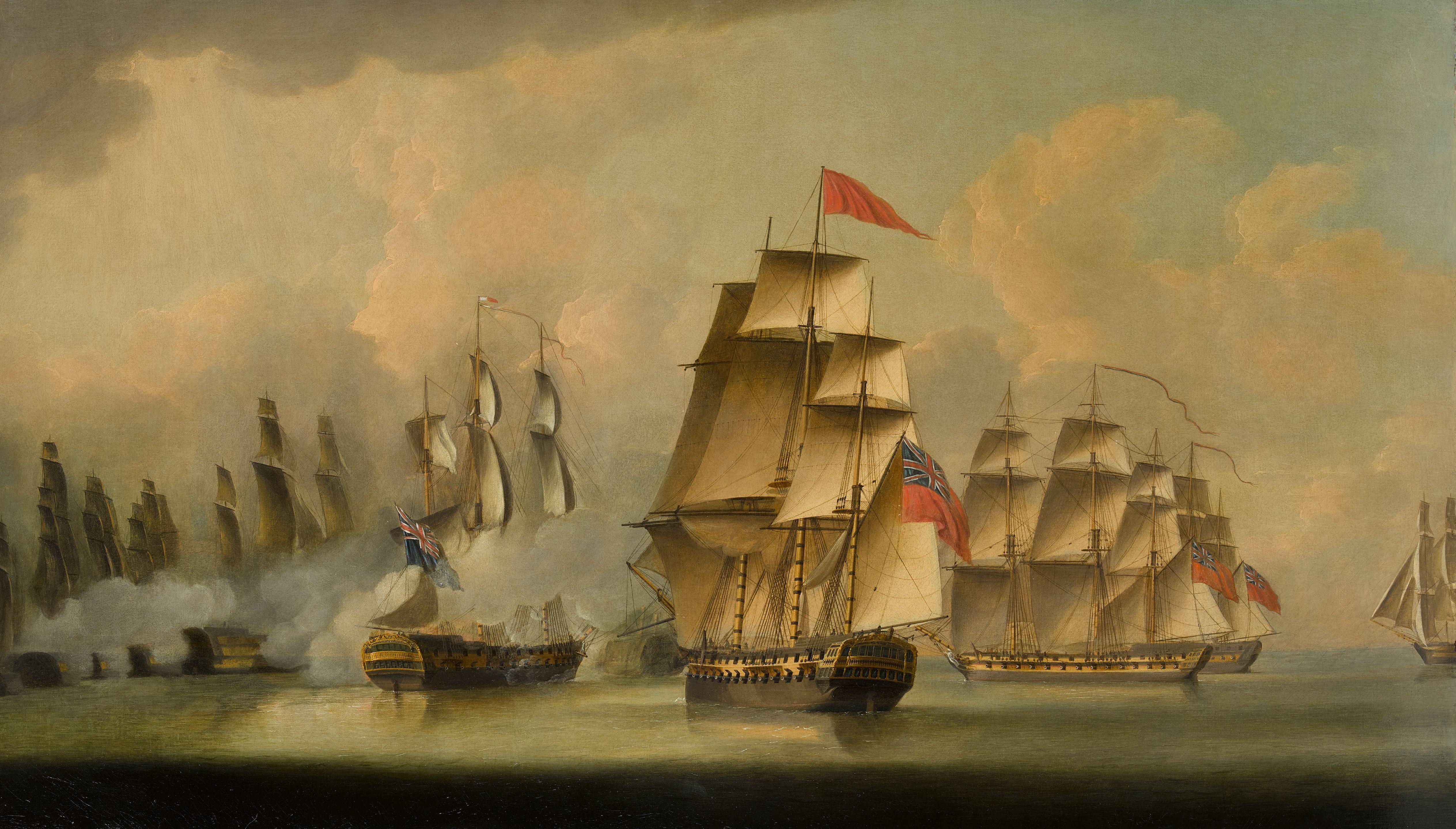 Robert Dodd - The battle of Malacca Straits