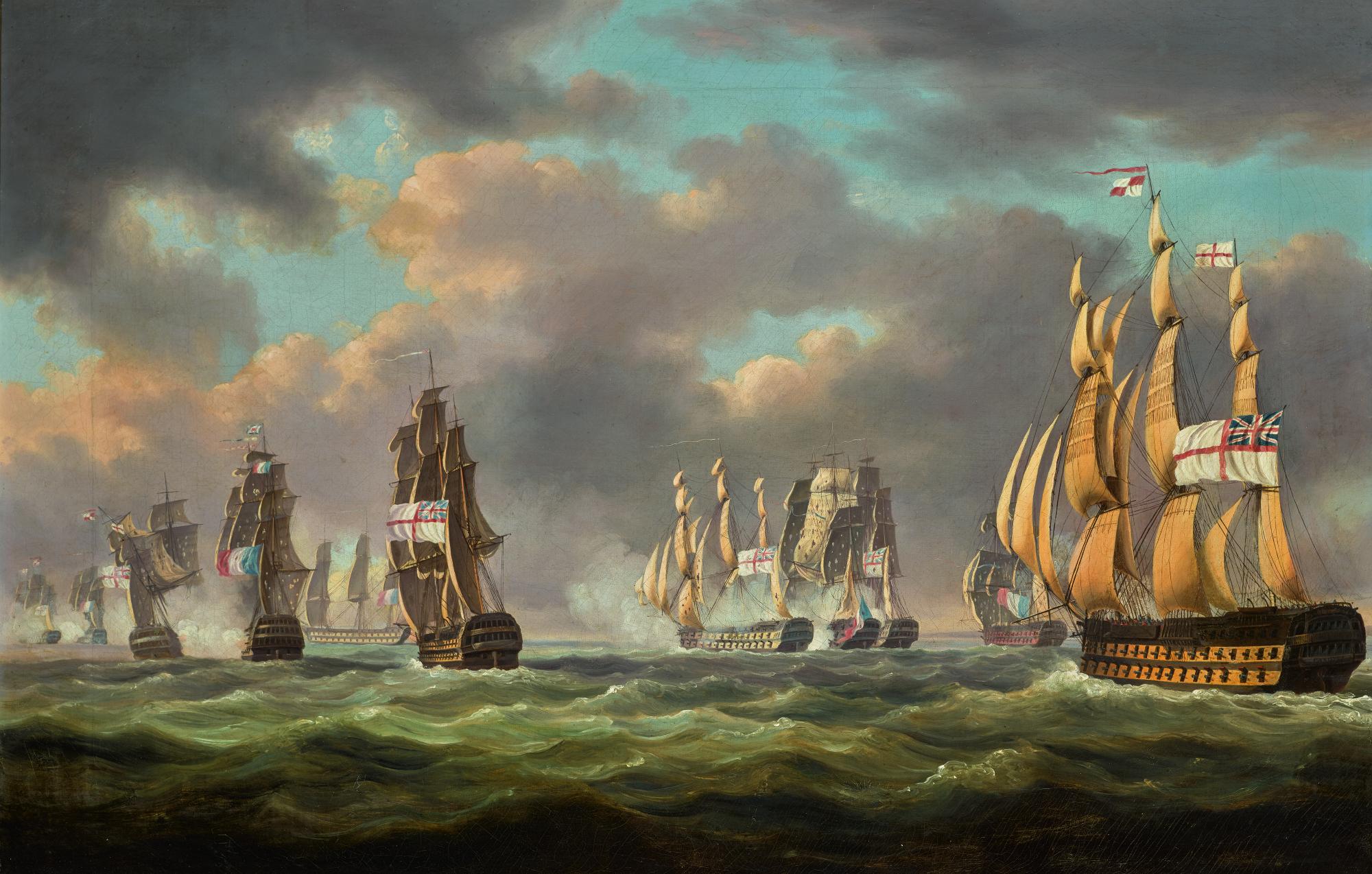 Robert Dodd - The Battle Of San Domingo, 6 February 1806