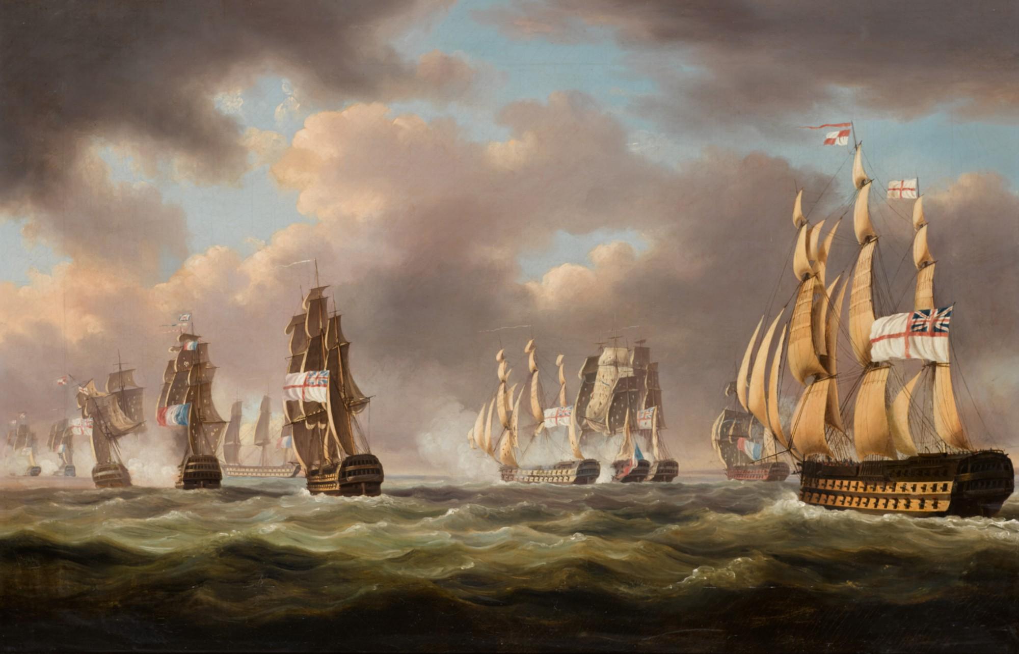 Robert Dodd - The Battle Of San Domingo, 6 February 1806