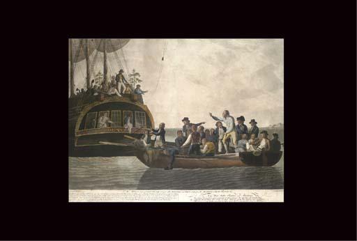 Robert Dodd - The Mutineers turning Lieut. Bligh and part of the Officers and Crew adrift from His majesty\'s Ship the Bounty