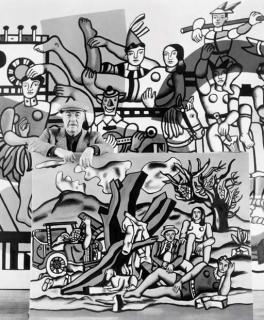 Robert Doisneau - Fernand Léger dans ses Oeuvres, 1954