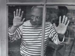 Robert Doisneau - Picasso - la Ligne de Chance, 1952