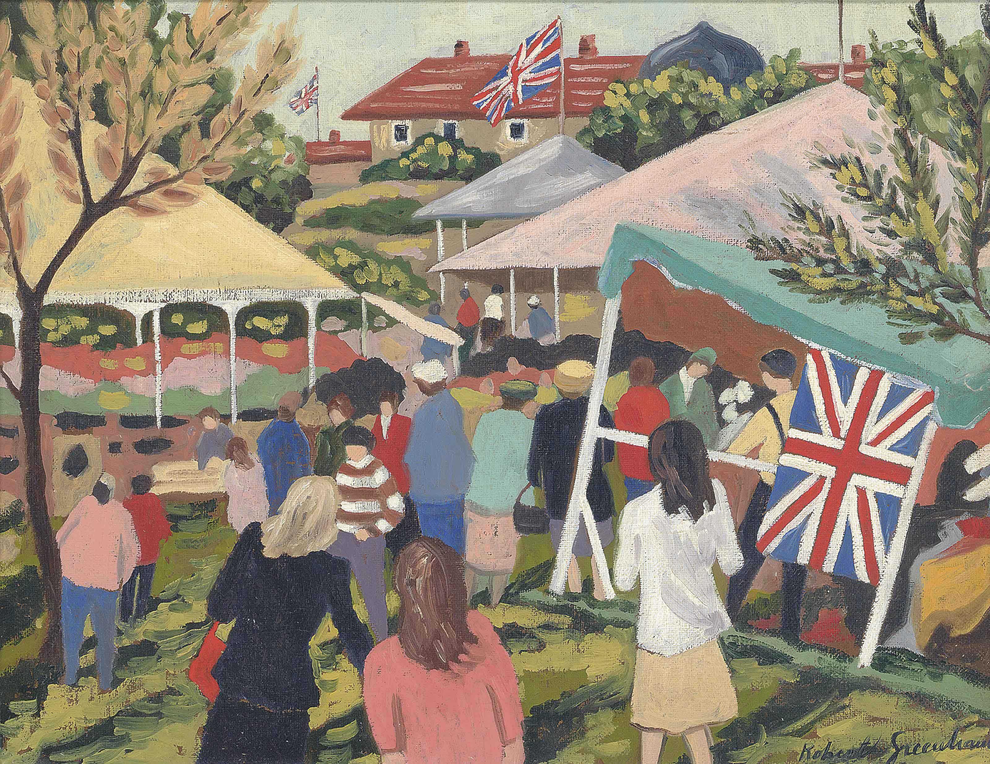 Robert Duckworth Greenham, R.B.A. - British country fête
