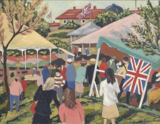Robert Duckworth Greenham, R.B.A. - British country fête