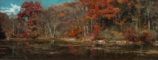 Robert E. McGinnis - Autumn on Poverty Hill Pond