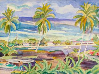 Robert Eskridge - Hawaiian landscape