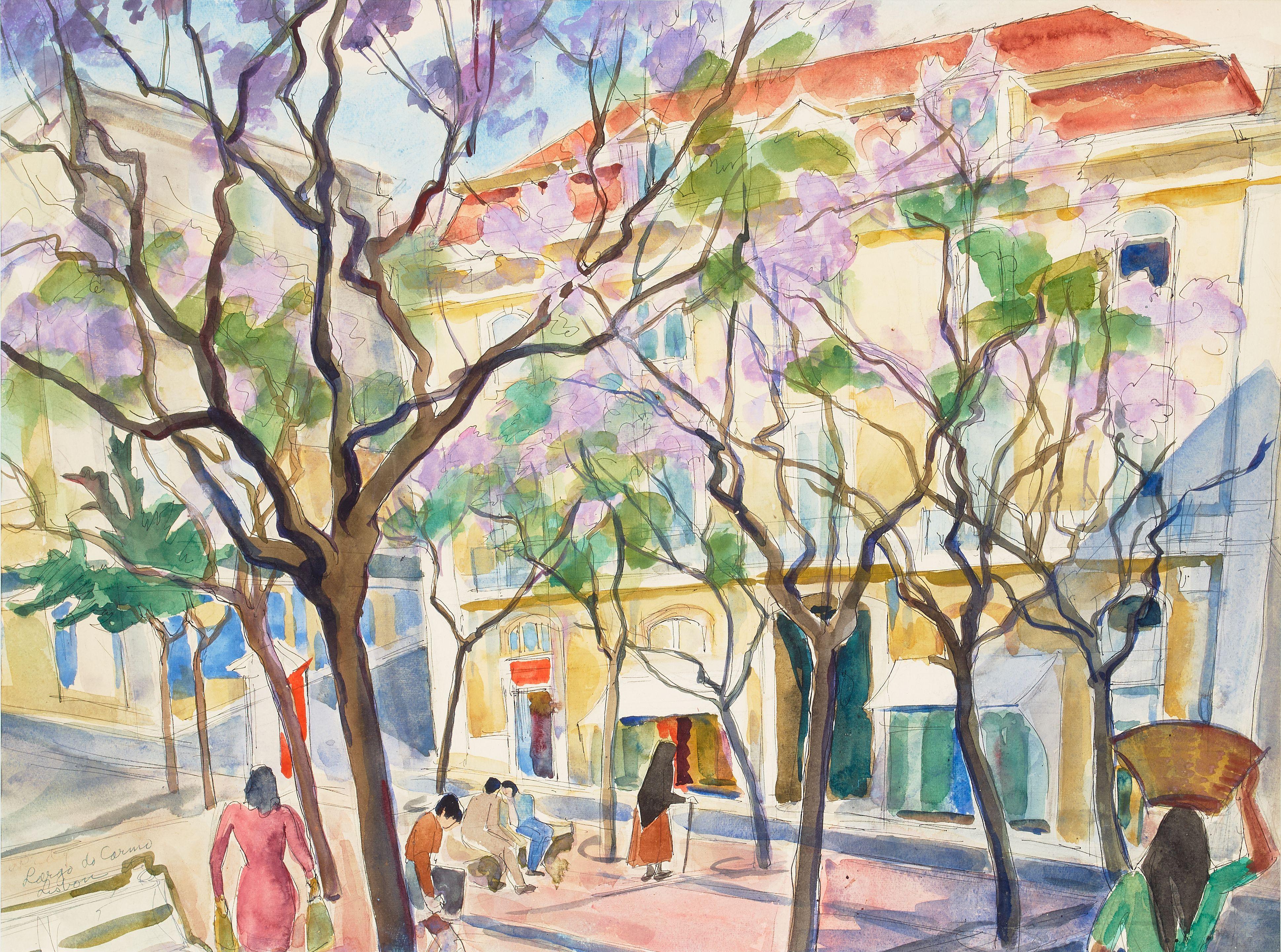 Robert Eskridge - Largo do Carmo, Lisbon