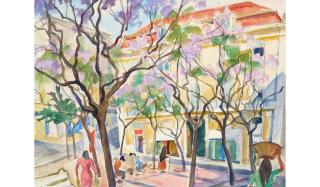 Robert Eskridge - Largo do Carmo, Lisbon