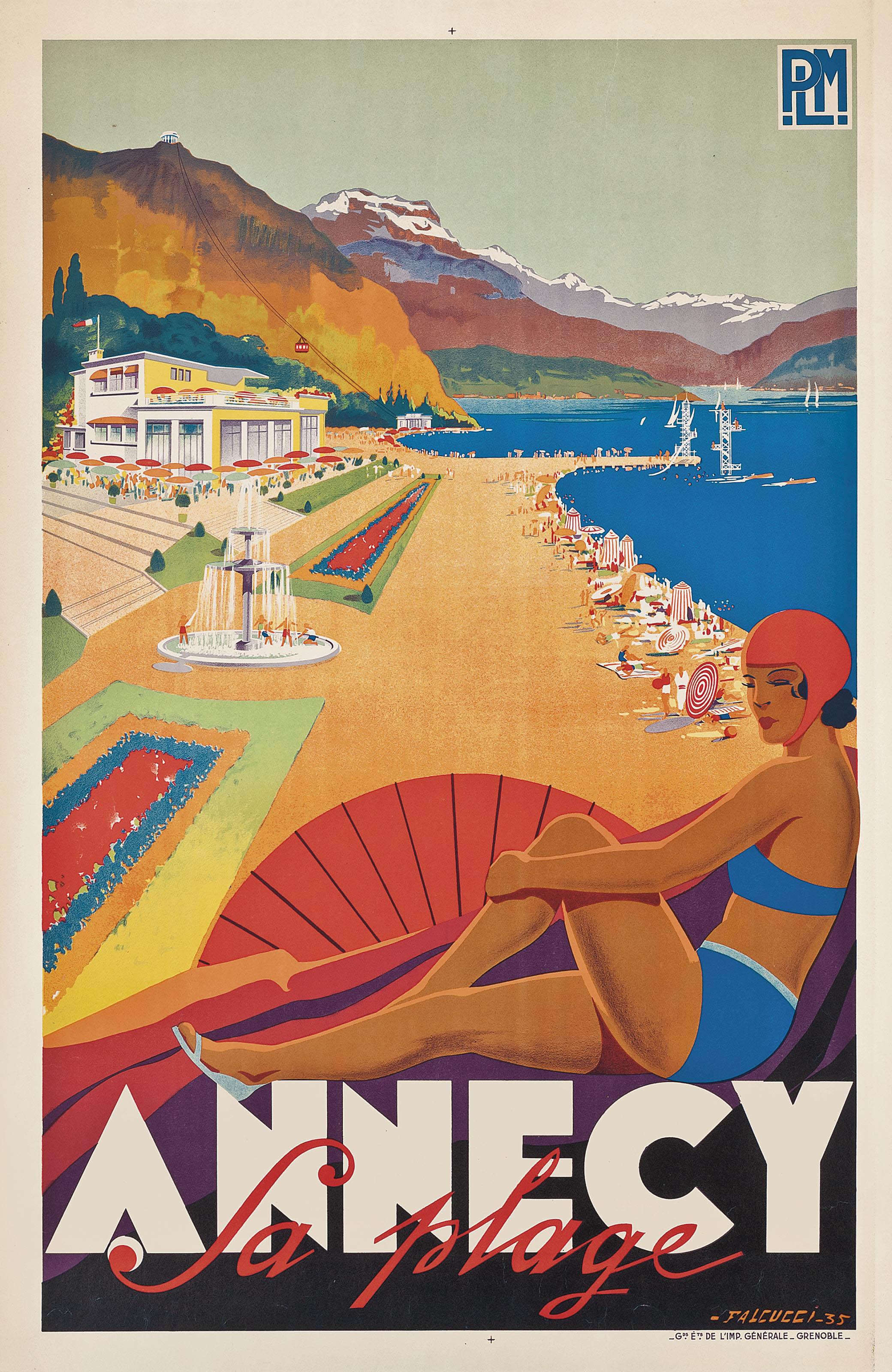 Robert Falcucci - Annecy, La Plage