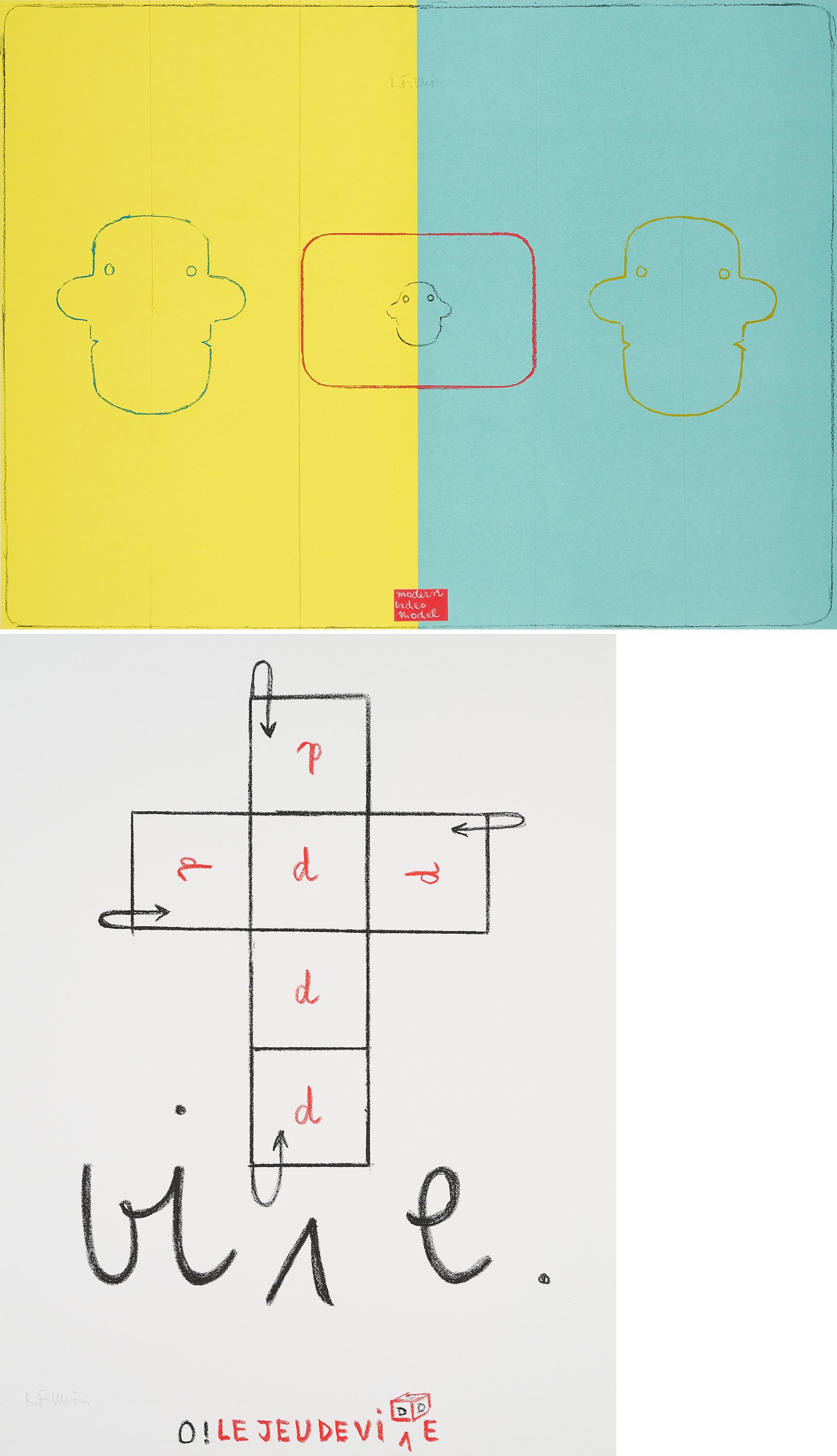 Robert Filliou - Konvolut von 3 Druckgrafiken.
