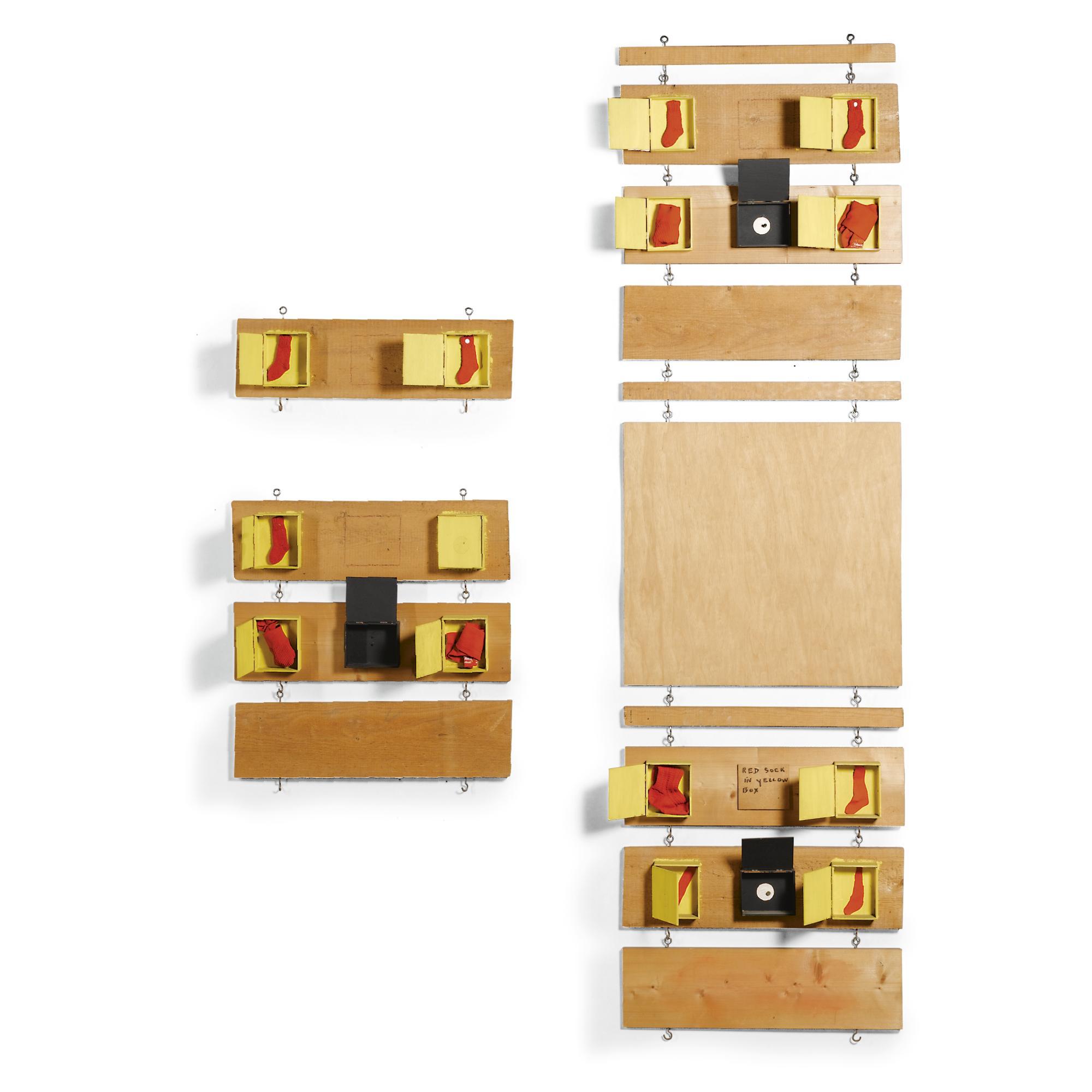 Robert Filliou - Principe D\'Équivalence, Création Permanente - Red Sock In Yellow Box I, Ii, Iii