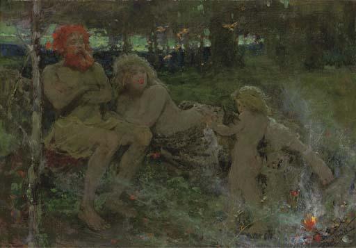 Robert Fowler, R.W.S. - The Family Hearth