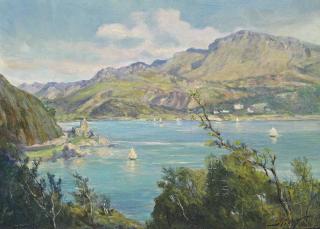 Robert Fowler, R.W.S. - View Of Afon Mawddach, Barmouth, Wales
