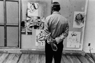 Robert Frank - De Kooning in his Studio, NYC
