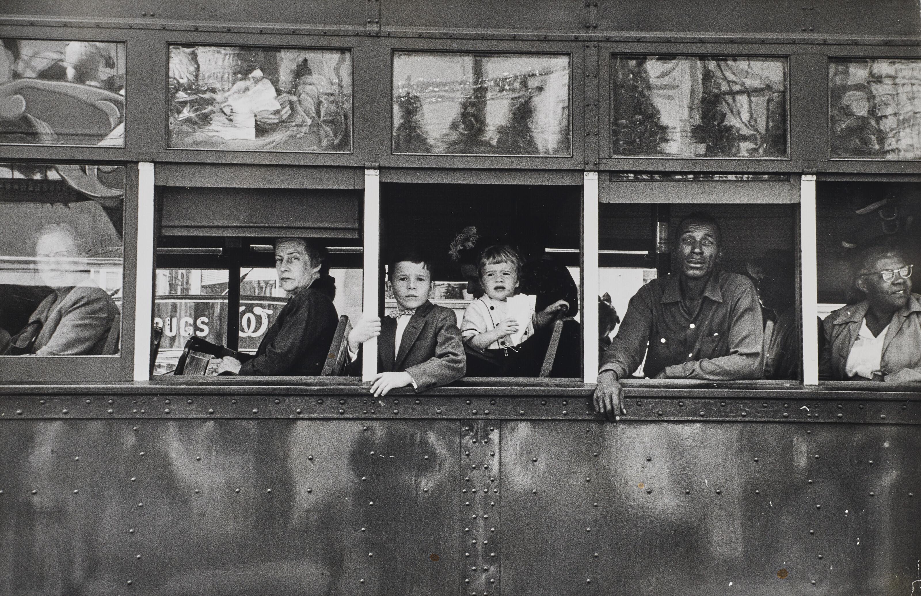 Robert Frank - Trolley - New Orleans, 1955