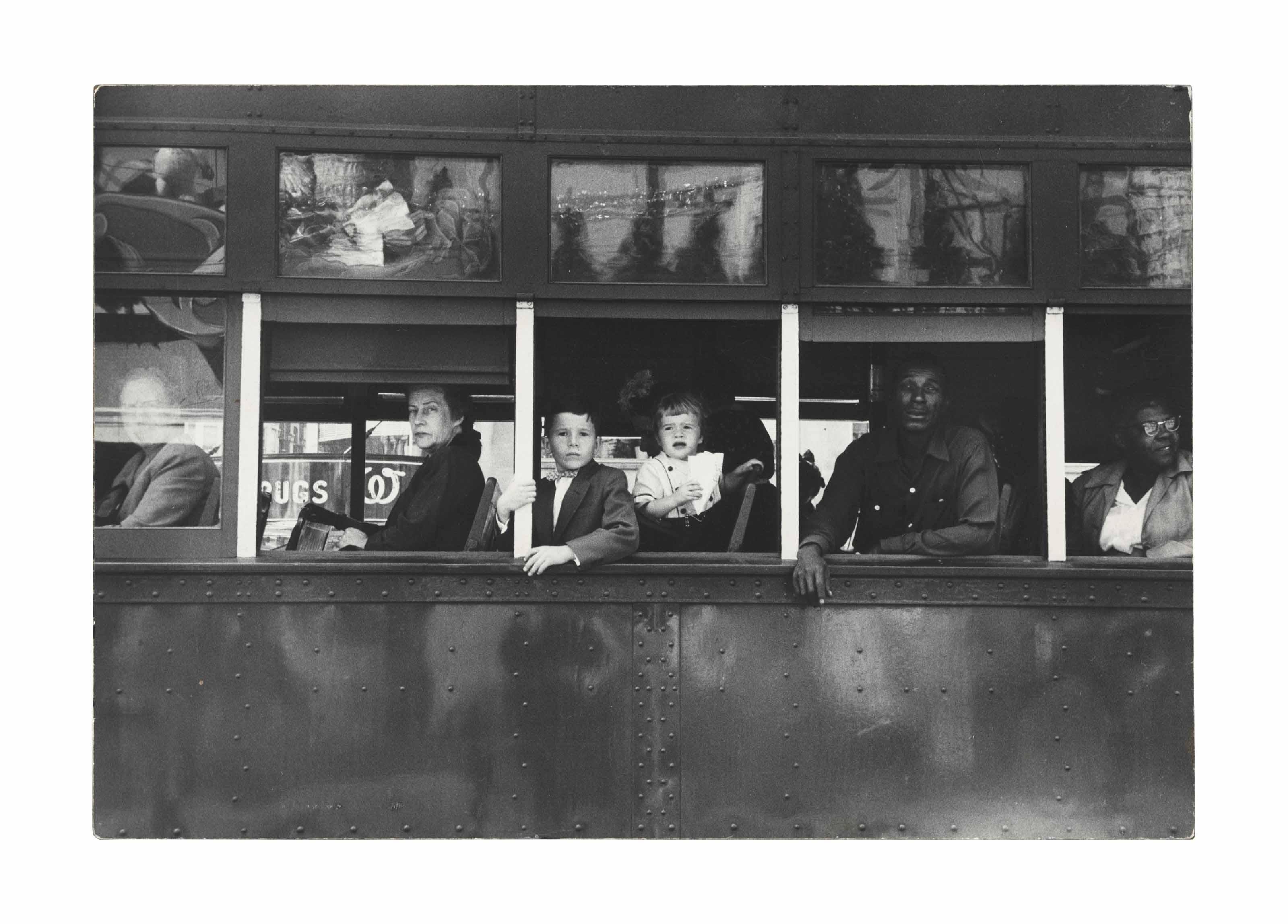 Robert Frank - Trolley - New Orleans, 1955