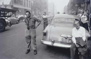 Robert Frank - Wanamaker Fire, 10Th Street, New York, 1956