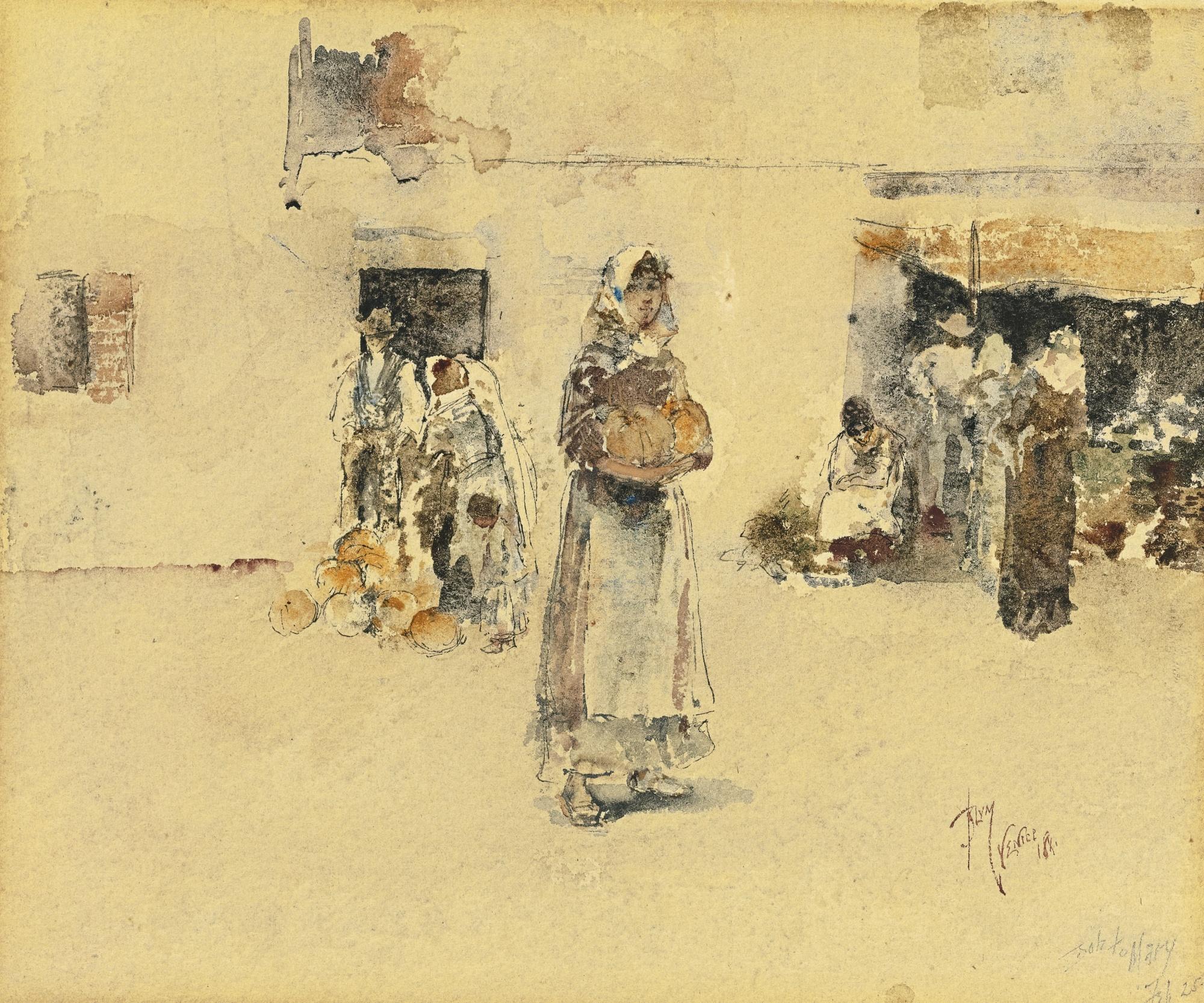 Robert Frederick Blum - At The Marketplace