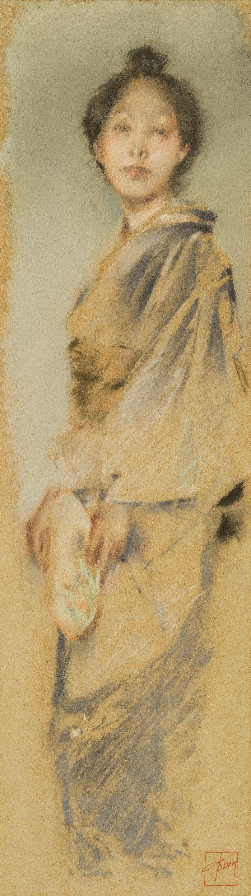 Robert Frederick Blum - Japanese Girl with Fan