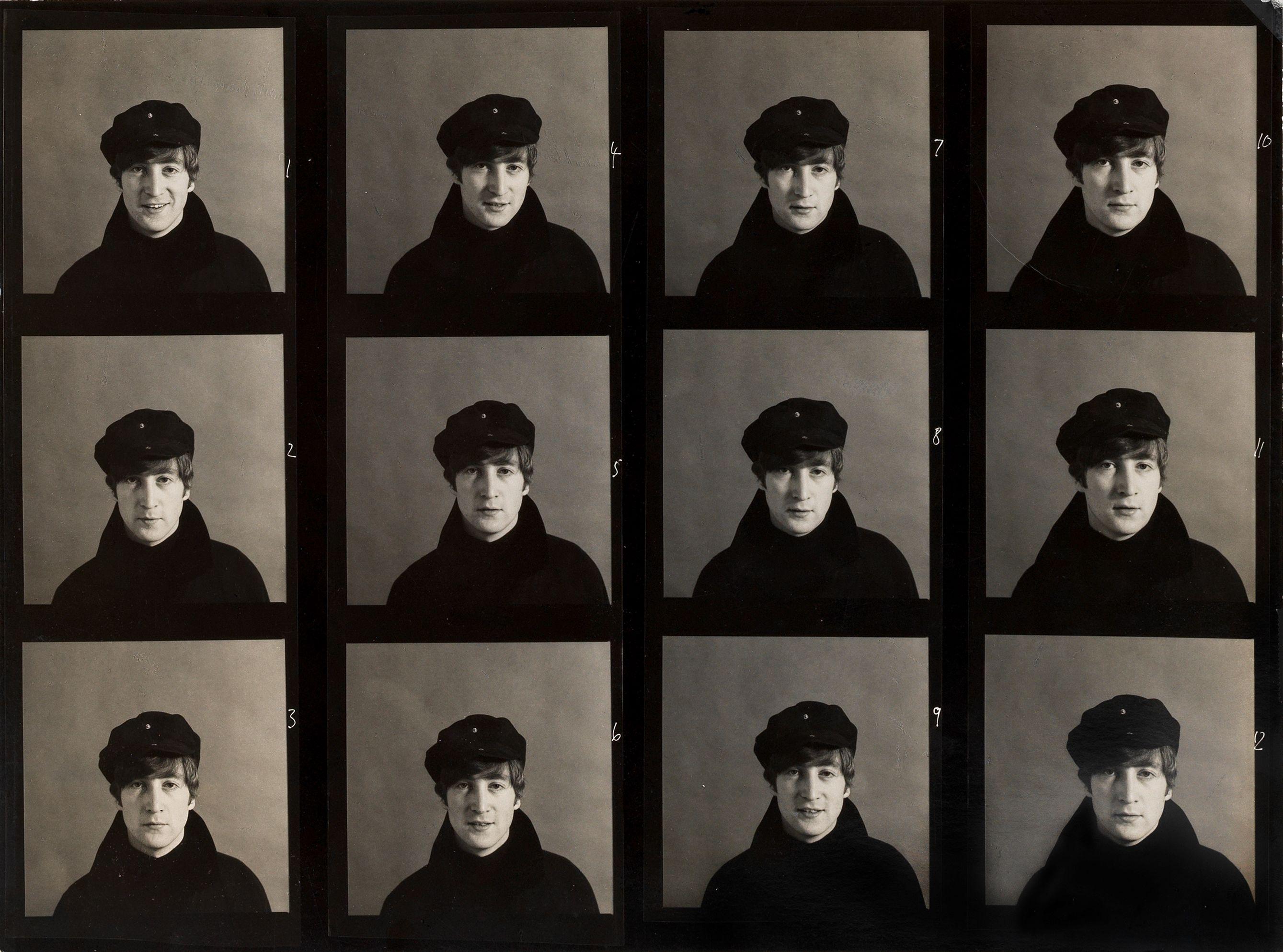 Robert Freeman - John Lennon Contact Sheet, 1964