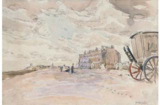 Robert G. D. Alexander - Walton On Naye: East Terrace; And Low Tide, Carter\'S Bathing Machines