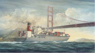 Robert G. Lloyd - The Blue Star Line\'s Brisbane Star in San Francisco Bay