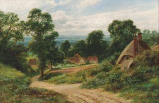 Robert Gallon - Cottages in an extensive landscape