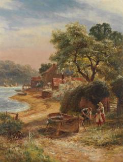Robert Gallon - Repairing the skiff
