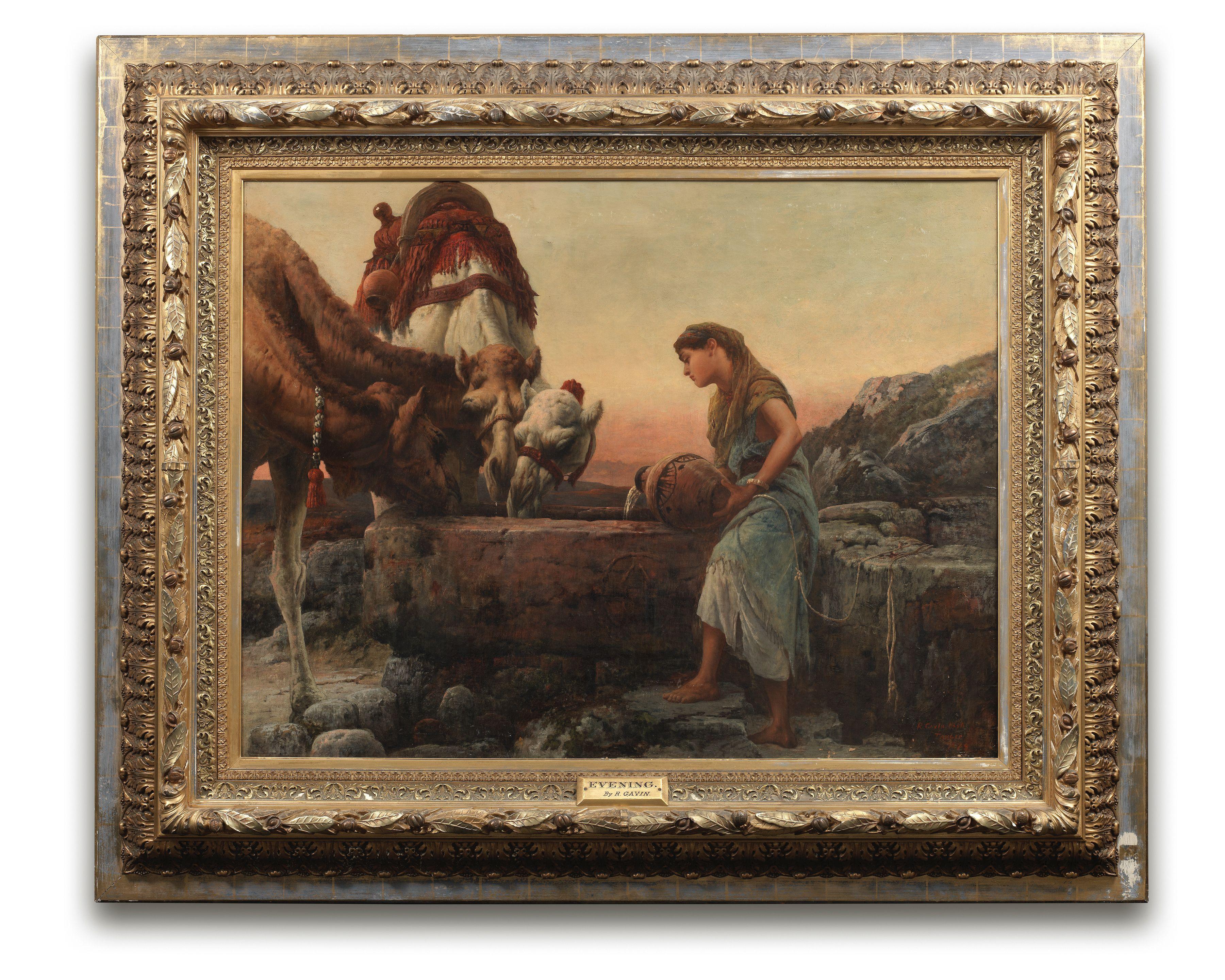 Robert Gavin, RSA - Rebekah giving water to Abraham\'s camels
