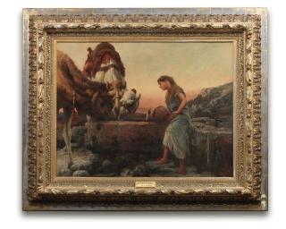 Robert Gavin, RSA - Rebekah giving water to Abraham\'s camels
