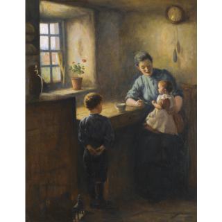 Robert Gemmell Hutchison R.S.A., R.S.W. - Breakfast Time