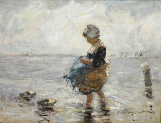 Robert Gemmell Hutchison, R.S.A., R.S.W. - By the Side of the Zuiderzee