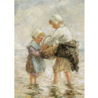 Robert Gemmell Hutchison R.S.A., R.S.W. - In The Shallows Of The Shore