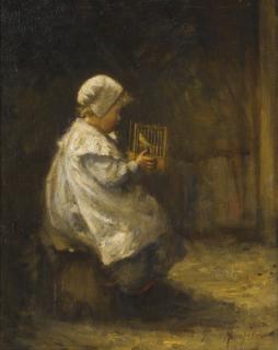 Robert Gemmell Hutchison R.S.A., R.S.W. - The Pet Canary